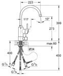 Смеситель для кухни Grohe Concetto 32666