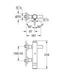 Смеситель для ванны Grohe Atrio 32652 001