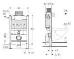 Инсталляция для унитаза Geberit Duofix 111.240.00.1 