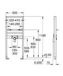 Инсталляция для раковины Grohe Rapid SL 38554