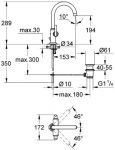 Смеситель для раковины Grohe Atrio 21022