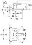 Смеситель для ванны Grohe Lineare 33849