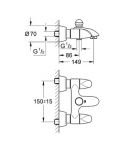 Смеситель для ванны Grohe Aria 25081