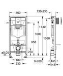 Инсталляция для унитаза Grohe Rapid SL 38750