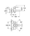 Смеситель для ванны Grohe Quadra 32638