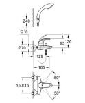 Смеситель для ванны Grohe Eurosmart 33302 001