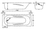 Стальная ванна BLB Unica B75U handles 170x75 