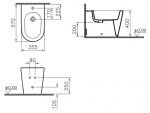 Напольное биде Vitra Matrix 5143B003