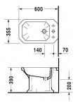 Напольное биде Duravit 1930 0267100000 