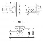 Подвесной унитаз Duravit D-Code 22100900002