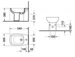 Напольное биде Duravit D-Code 22381000002