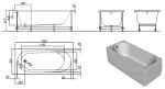 Акриловая ванна KOLPA-SAN Tamia 160х70 