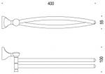 Двойной полотенцедержатель Colombo Melo B1212