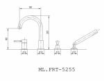 Смеситель на борт ванны Migliore Fortis ML.FRT-5255 хром
