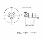 Смеситель для душа термостатический Migliore Fortis ML.FRT-5277 хром