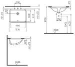 Раковина встраиваемая Vitra S50 5339B003