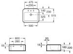 Раковина накладная Roca Element 327570000