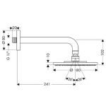 Верхний душ Hansgrohe Raindance S 180 AIR 27476