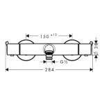 Термостат для ванны Hansgrohe Ecostat S 13245