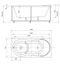 Акриловая ванна Акватек Афродита 150х70 