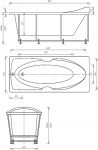 Акриловая ванна Акватек Европа 180х80 