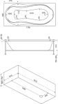 Акриловая ванна Bas Ямайка 180х80 