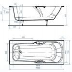Чугунная ванна Универсал (г. Новокузнецк) Эврика 170x75