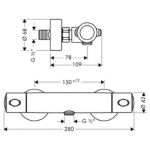 Термостат для душа Hansgrohe Ecostat 1001 SL 13261