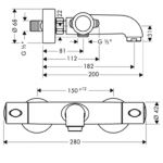 Термостат для ванны Hansgrohe Ecostat 1001 SL 13241