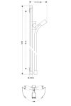 Душевая штанга Hansgrohe PuraVida Unica 27844 