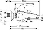 Смеситель для ванны Hansgrohe Focus E 31740