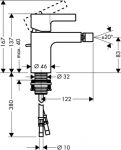 Смеситель для биде Hansgrohe Metris S 31261