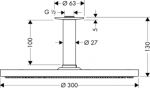 Верхний душ Hansgrohe Raindance S 300 AIR 27494