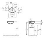 Раковина угловая Jacob Delafon Odeon Up E4733
