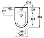 Напольное биде Jacob Delafon Odeon Up E4738