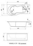 Акриловая ванна KOLPA-SAN ARABELA 170х90(L,R) 