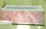 Экран под ванну Метакам Кварт мрамор розовый 150 см