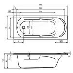 Акриловая ванна Riho FUTURE 170х75 
