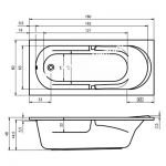 Акриловая ванна Riho FUTURE 180х80 