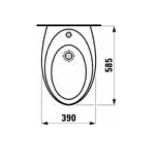 Биде подвесное Laufen Il Bagno Alessi 3097.1 