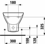 Биде подвесное Laufen Gallery 3017.1 