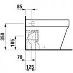 Унитаз приставной Laufen Form 2167.1 