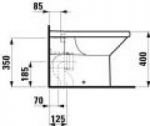 Унитаз приставной Laufen Living 2143.6 