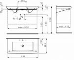 Раковина 98х48 см Laufen Living 1443.7 