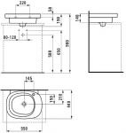 Раковина 55х44 см Laufen Mimo 1055.6 