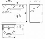 Раковина 60х48 см Laufen Pro 1095.2 