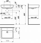 Раковина 55х48 см Laufen Pro 1895.1 