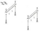 Ножки для установки ванны(опора) с креплением к стене