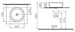 Раковина накладная Vitra Matrix 5130B003 