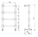 Полотенцесушитель Migliore Colosseum ML.CSL-HY.400 BR бронза